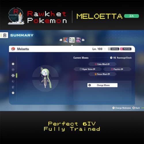 Pokemon Legends: Z-A: Meloetta - Moves