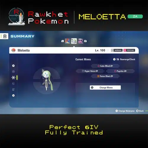 Pokemon Legends: Z-A: Meloetta - Moves
