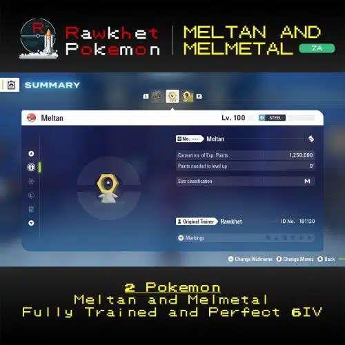 Pokemon Legends: Z-A: Meltan & Melmetal - Meltan Summary