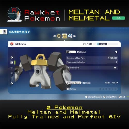 Pokemon Legends: Z-A: Meltan & Melmetal - Melmetal Summary