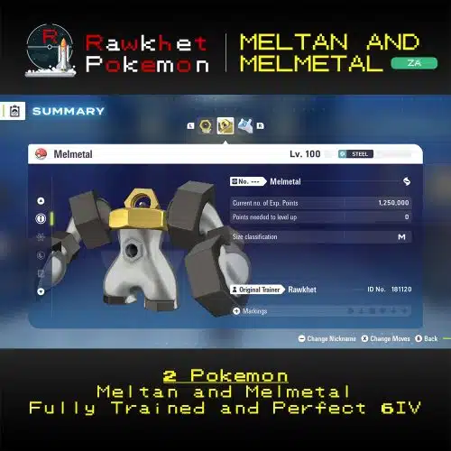 Pokemon Legends: Z-A: Meltan & Melmetal - Melmetal Summary