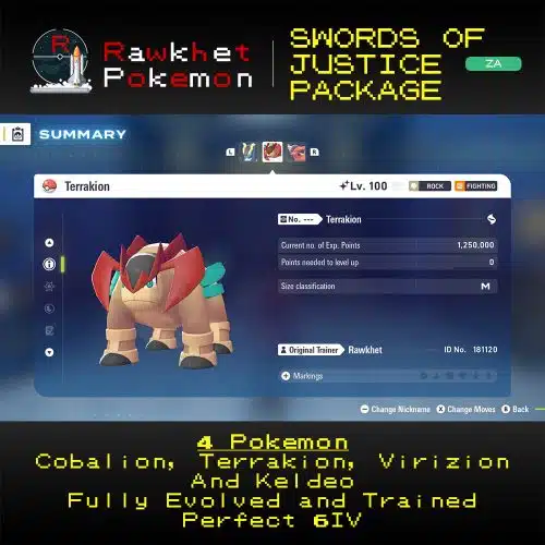 Pokemon Legends: Z-A: Swords of Justice - Terrakion