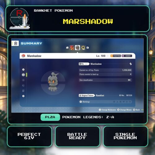 Marshadow for Pokemon Legends: Z-A.