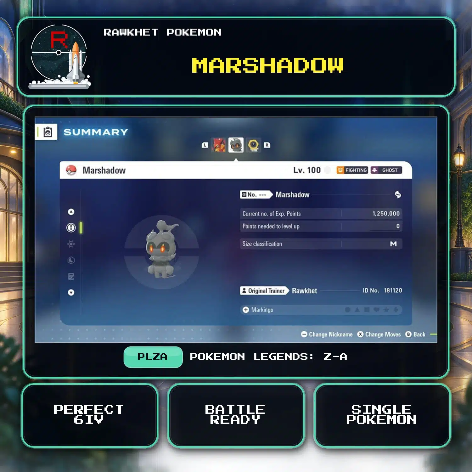 Marshadow for Pokemon Legends: Z-A Marshadow for Pokemon Legends: Z-A.