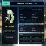 Meloetta details for Pokemon Legends: Z-A.