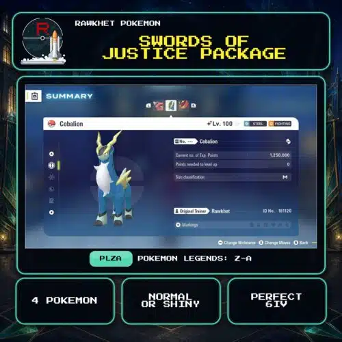 Swords of Justice Package for Pokemon Legends: Z-A.