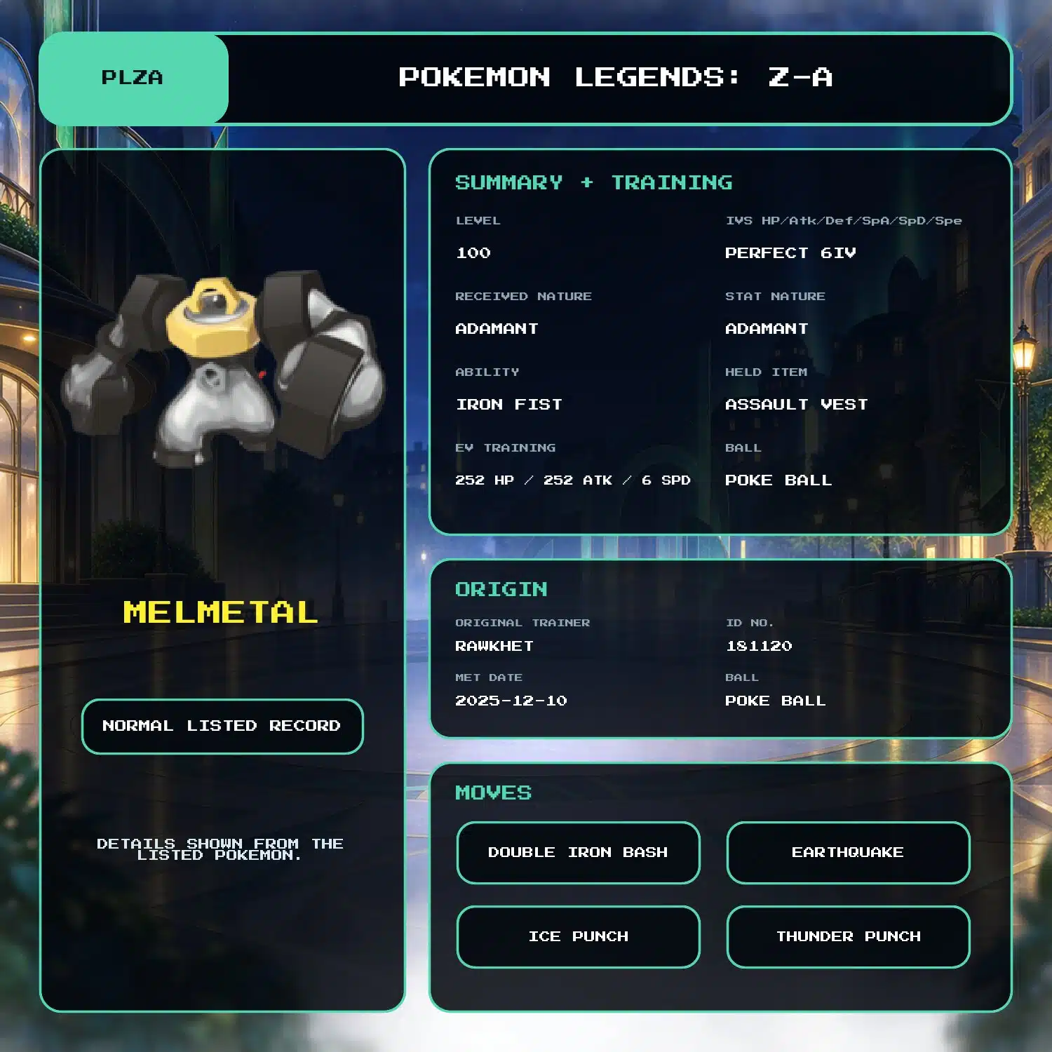 Meltan and Melmetal for Legends Z-A | Rawkhet Pokemon