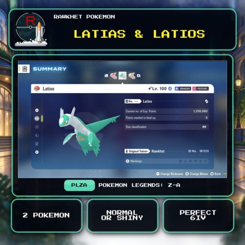 Latias & Latios for Pokemon Legends: Z-A.
