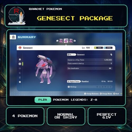 Genesect Package for Pokemon Legends: Z-A.