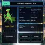 Sceptile details for Pokemon Legends: Z-A.