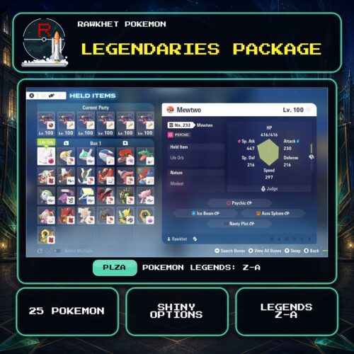 Legendaries Package for Pokemon Legends: Z-A.
