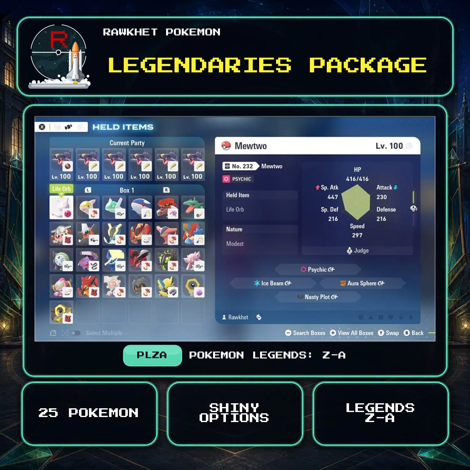 Legendaries Package for Pokemon Legends: Z-A Legendaries Package for Pokemon Legends: Z-A.