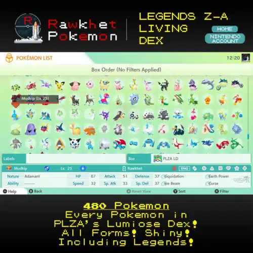 Pokemon Home: Pokemon Legends Z-A Living Dex - Box View 2