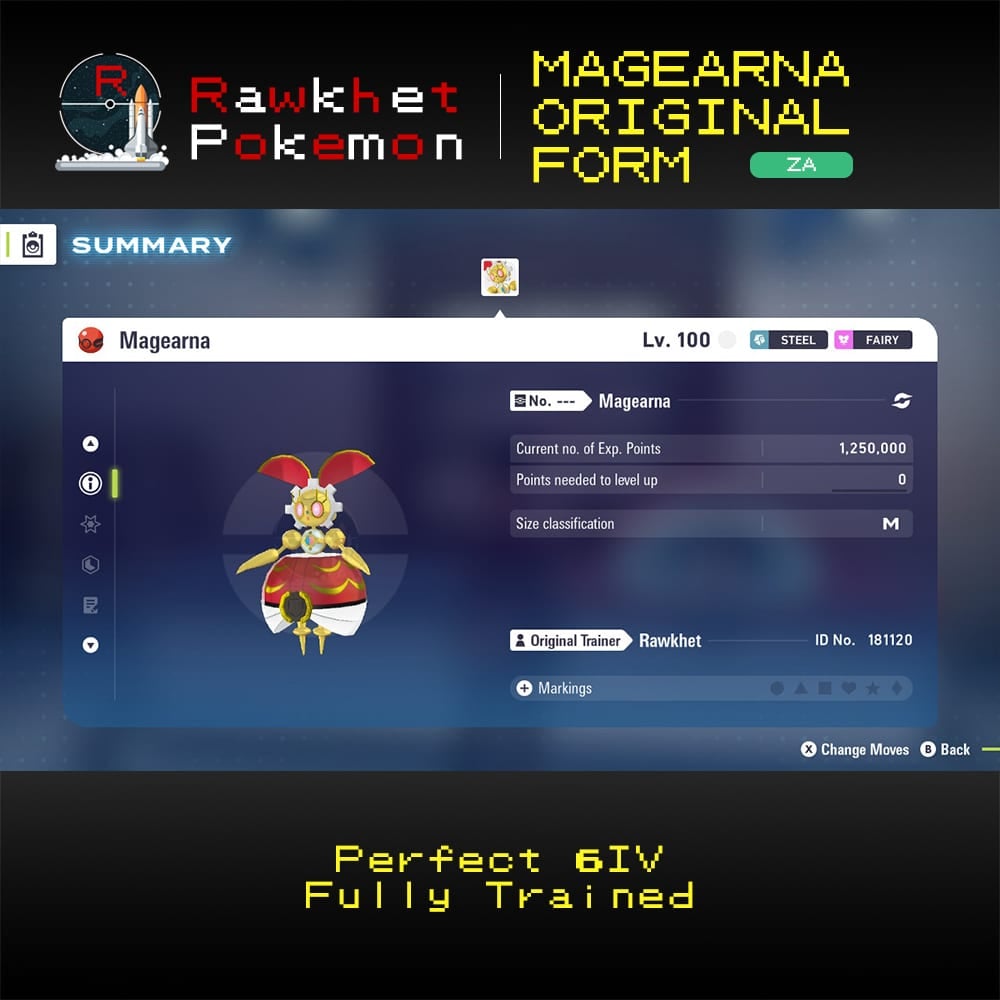 Pokemon Legends: Z-A: Magearna-Original - Summary Pokemon Legends: Z-A: Magearna-Original - Summary