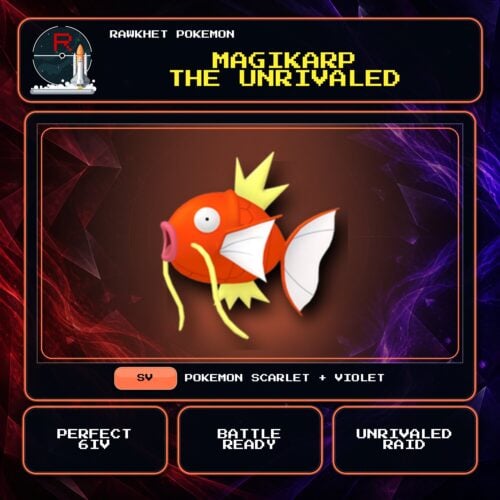 Magikarp the Unrivaled for Pokemon Scarlet and Violet.