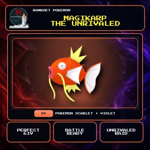 Magikarp the Unrivaled for Pokemon Scarlet and Violet.