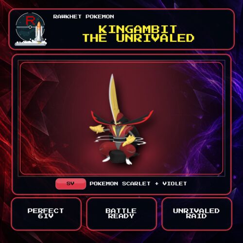 Kingambit the Unrivaled for Pokemon Scarlet and Violet.